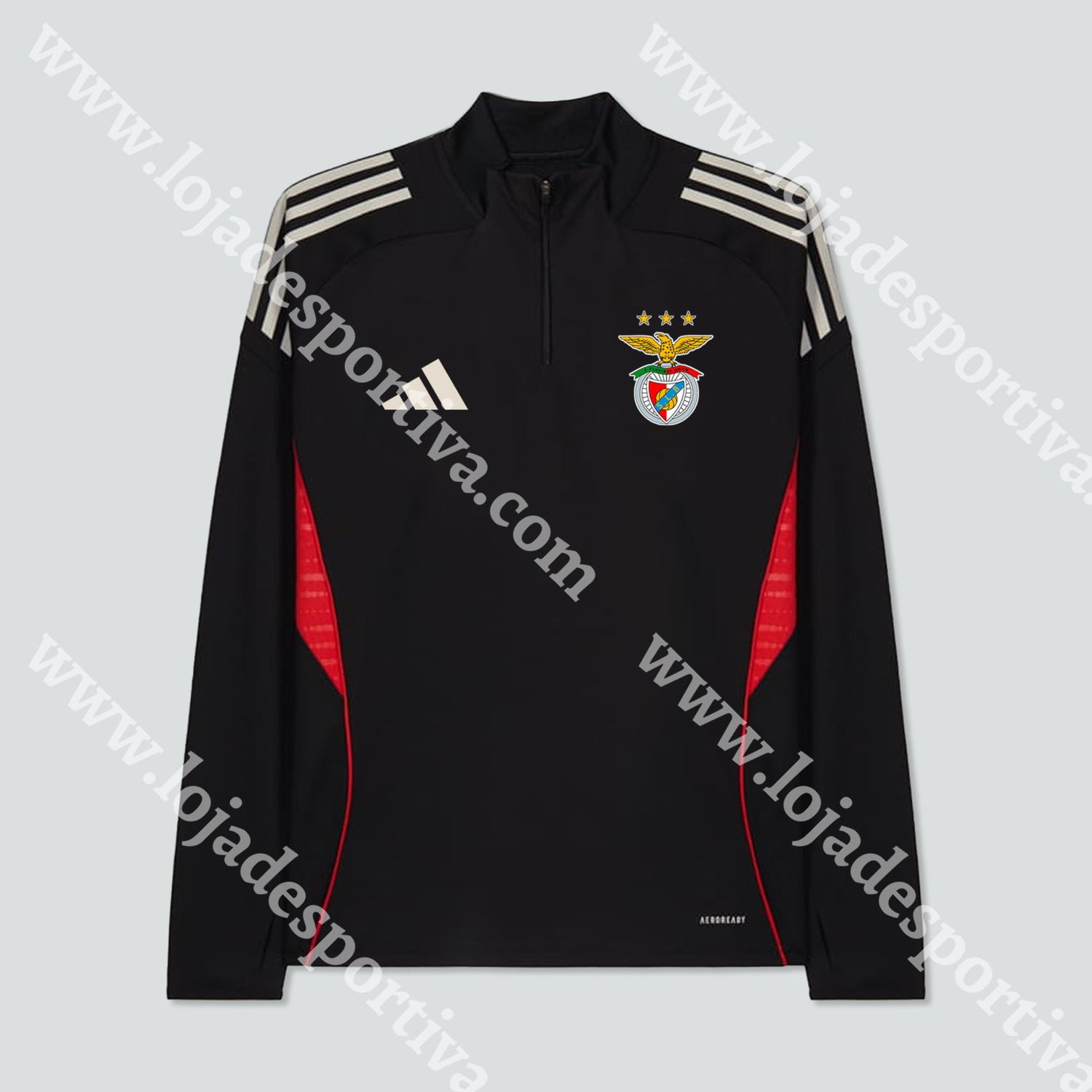 NOVO FATO TREINO ADIDAS PRETO SL BENFICA 25/26