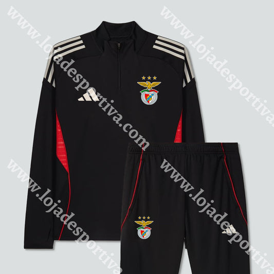 NOVO FATO TREINO ADIDAS PRETO SL BENFICA 25/26 S