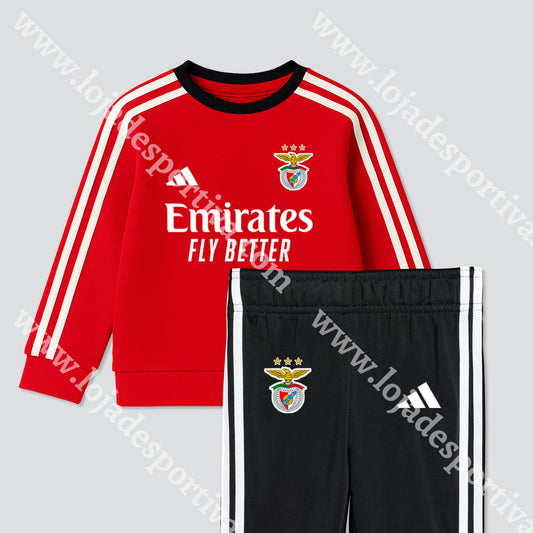 NOVO FATO TREINO CRIANÇA PRINCIPAL SL BENFICA 25/26 1-2 Anos