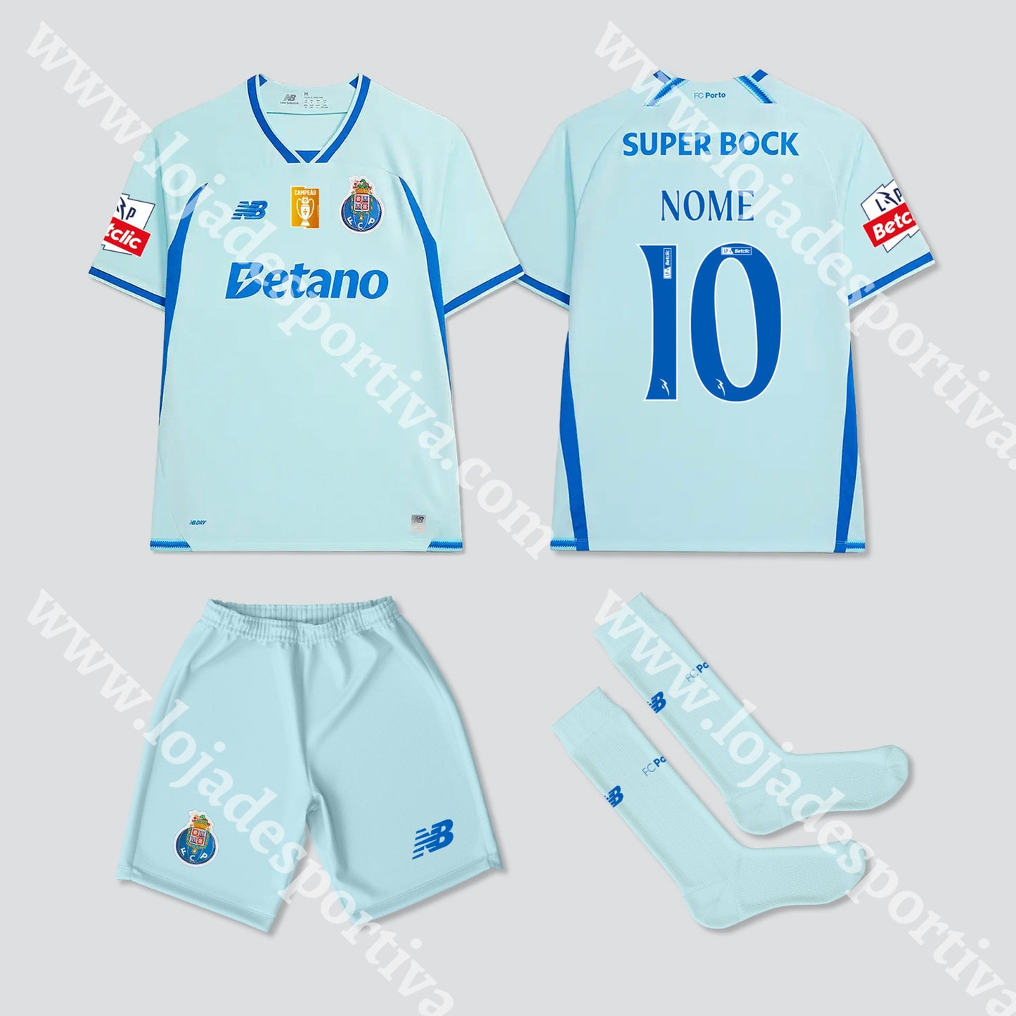 NOVO KIT CRIANÇA 3º EQUIPAMENTO FC PORTO 26/27 - Camisola Futebol