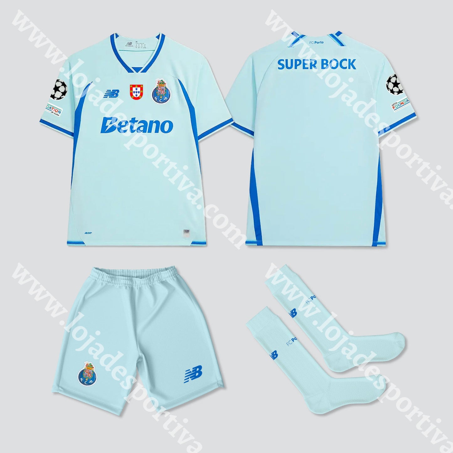 NOVO KIT CRIANÇA 3º EQUIPAMENTO FC PORTO 26/27 - Camisola Futebol