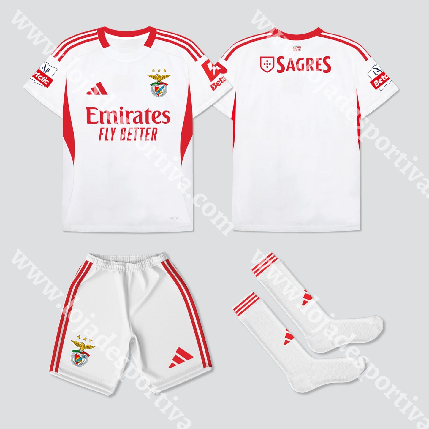NOVO KIT CRIANÇA 3º EQUIPAMENTO SL BENFICA 25/26