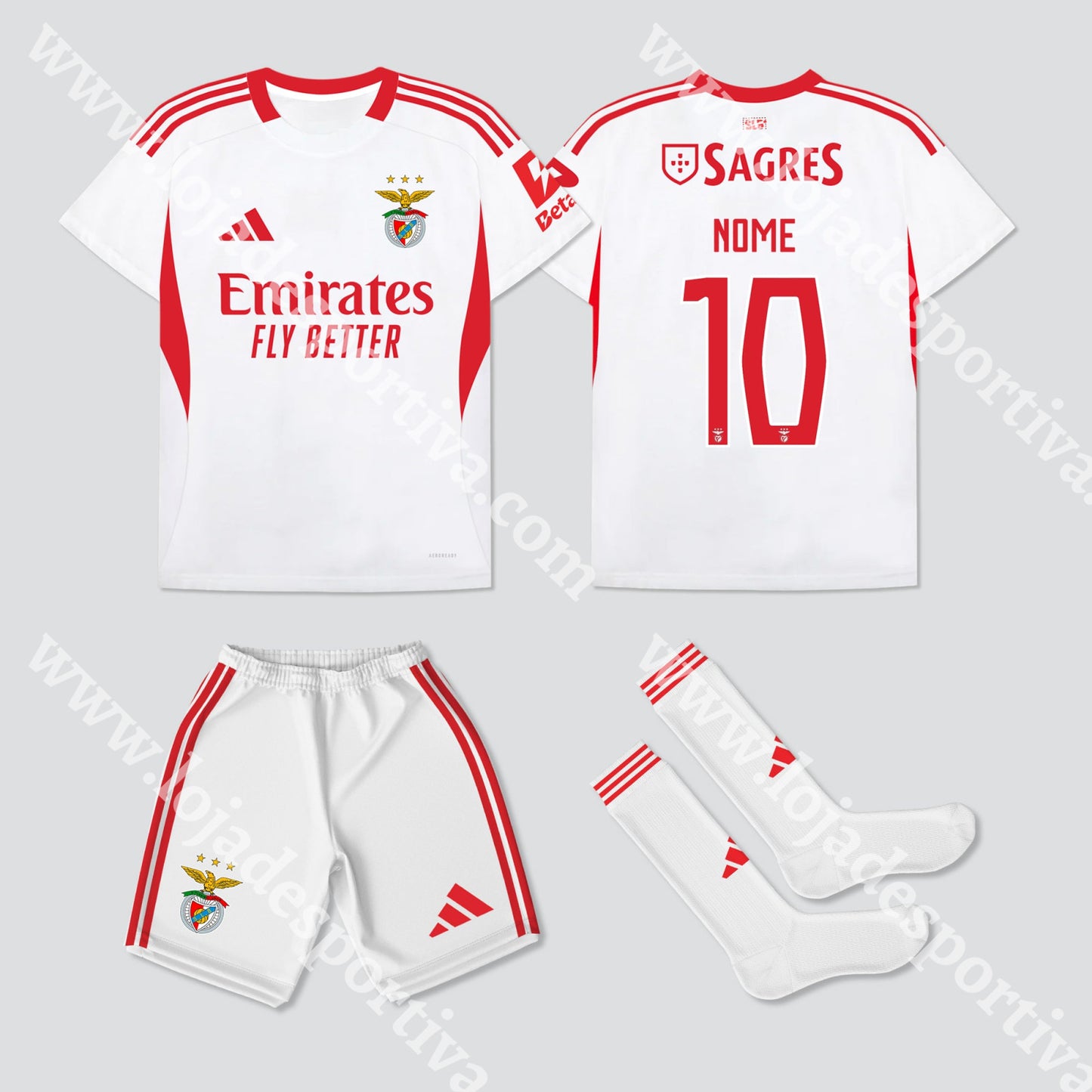 NOVO KIT CRIANÇA 3º EQUIPAMENTO SL BENFICA 25/26