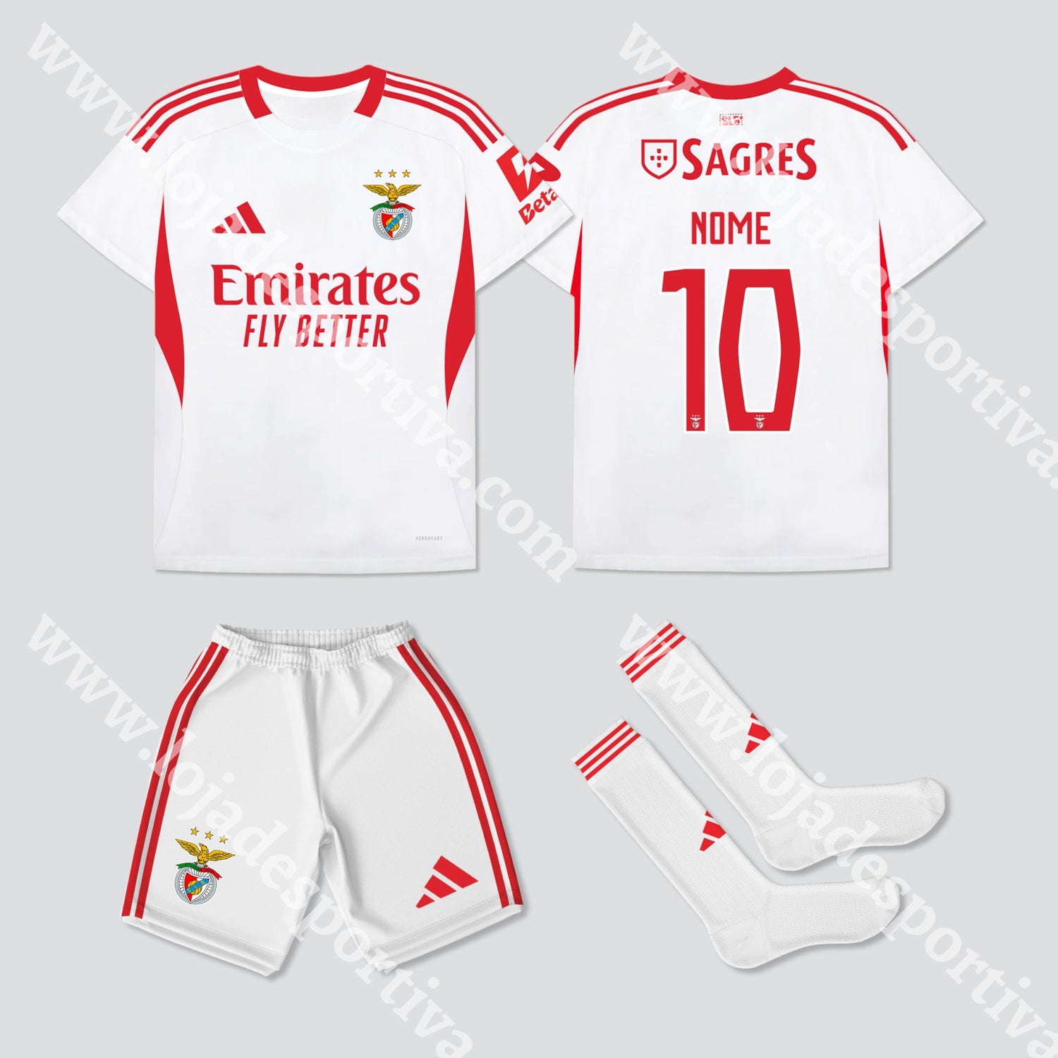 NOVO KIT CRIANÇA 3º EQUIPAMENTO SL BENFICA 25/26