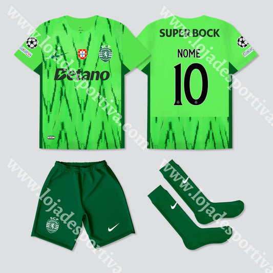KIT CRIANÇA 3º EQUIPAMENTO SPORTING CP 24/25
