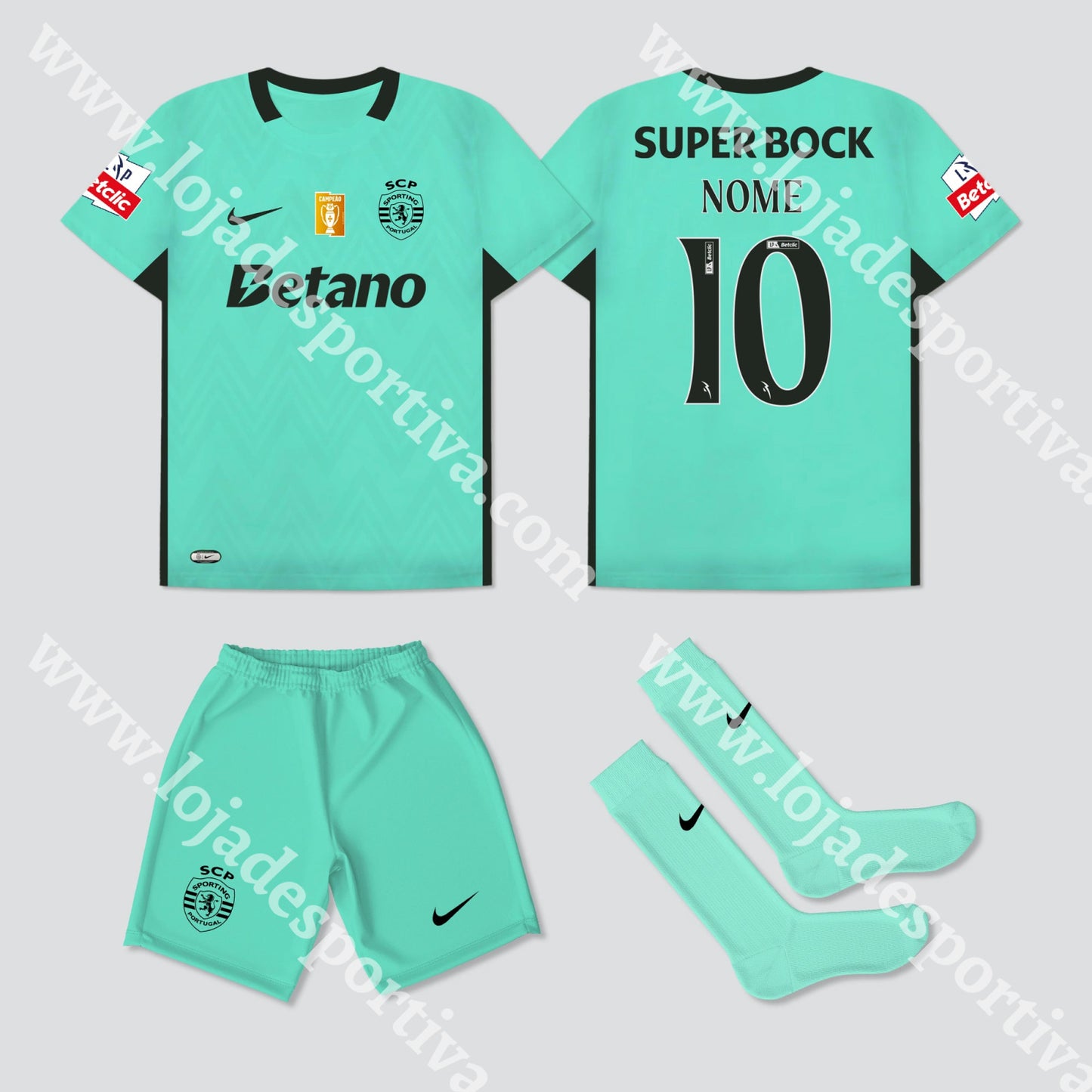 NOVO KIT CRIANÇA 3º EQUIPAMENTO SPORTING CP 25/26