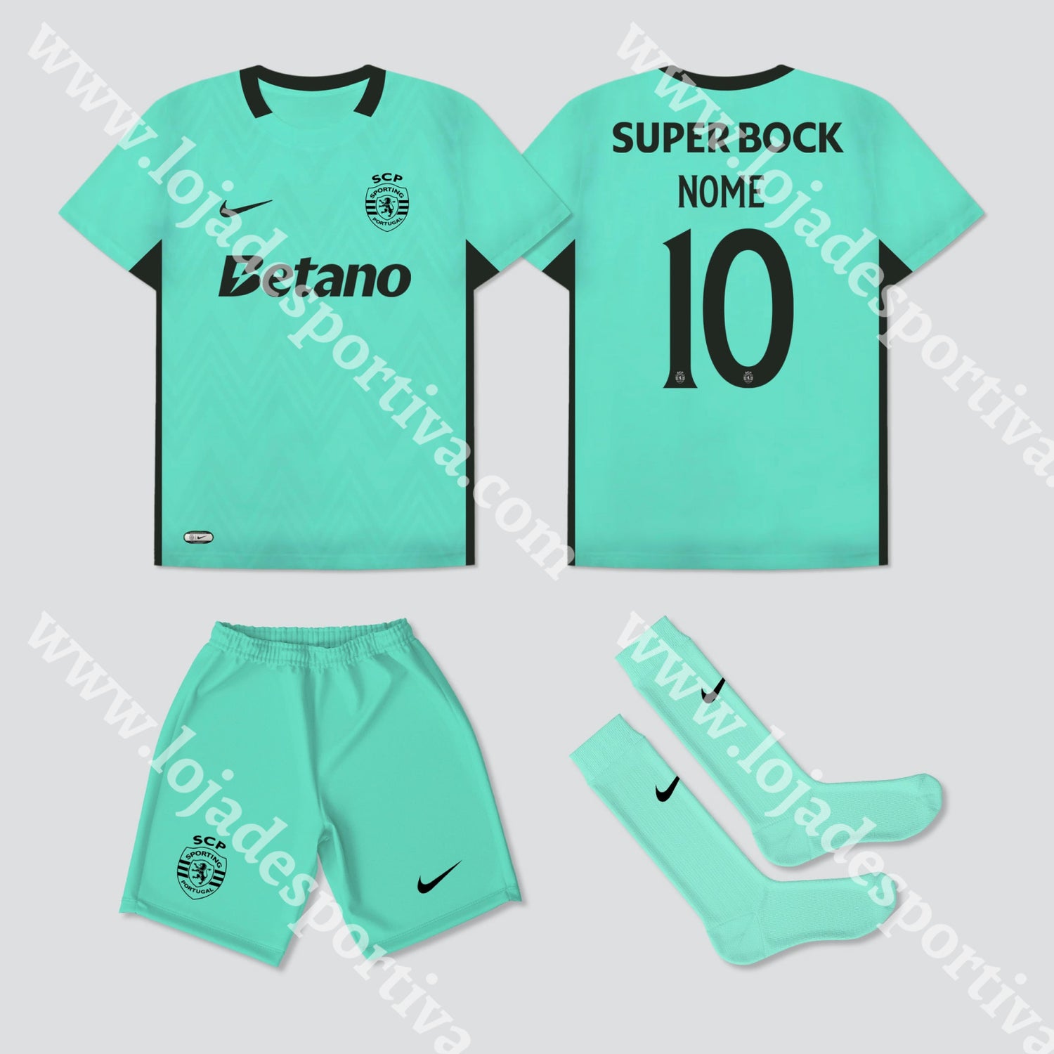 NOVO KIT CRIANÇA 3º EQUIPAMENTO SPORTING CP 25/26
