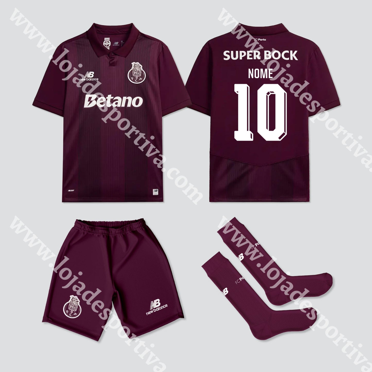 NOVO KIT CRIANÇA ALTERNATIVO FC PORTO 26/27 - Camisola Futebol