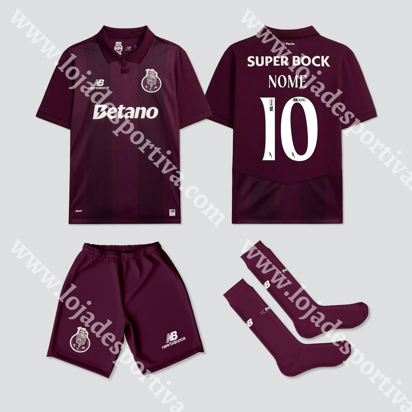 NOVO KIT CRIANÇA ALTERNATIVO FC PORTO 26/27 - Camisola Futebol