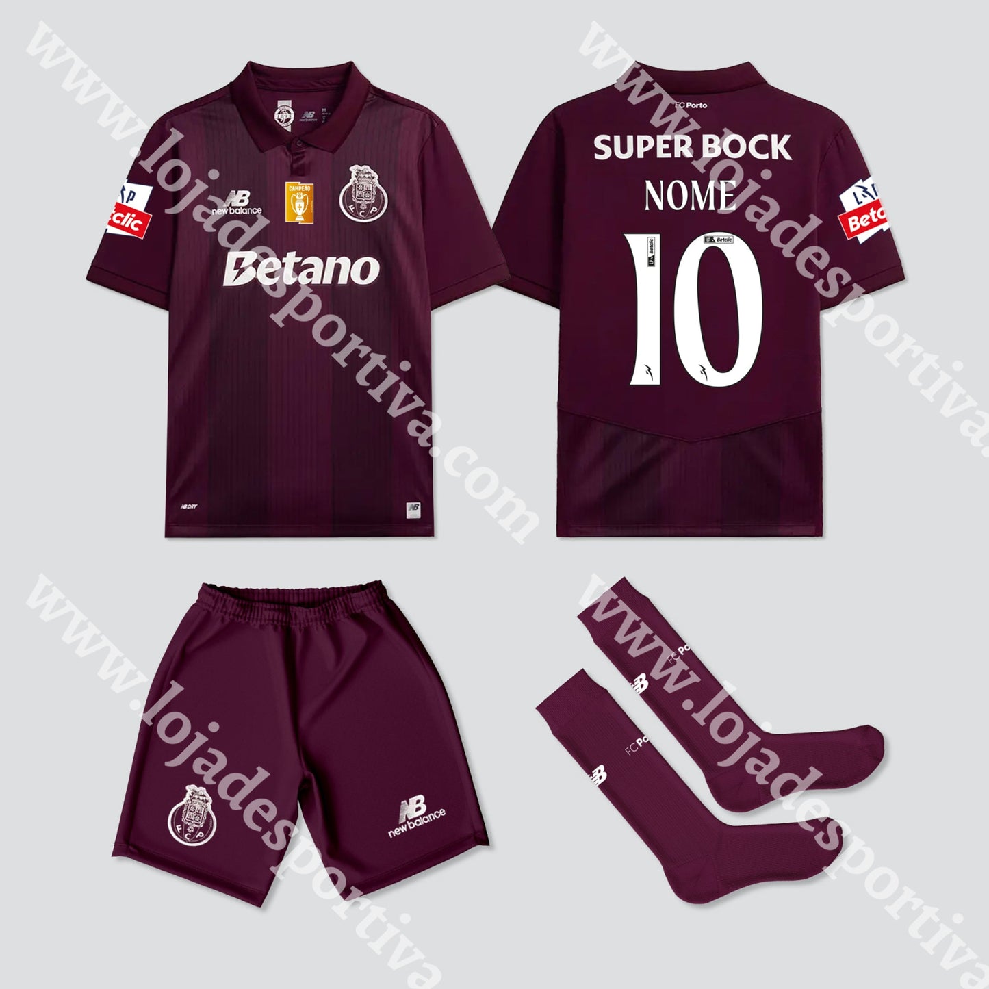 NOVO KIT CRIANÇA ALTERNATIVO FC PORTO 26/27 - Camisola Futebol