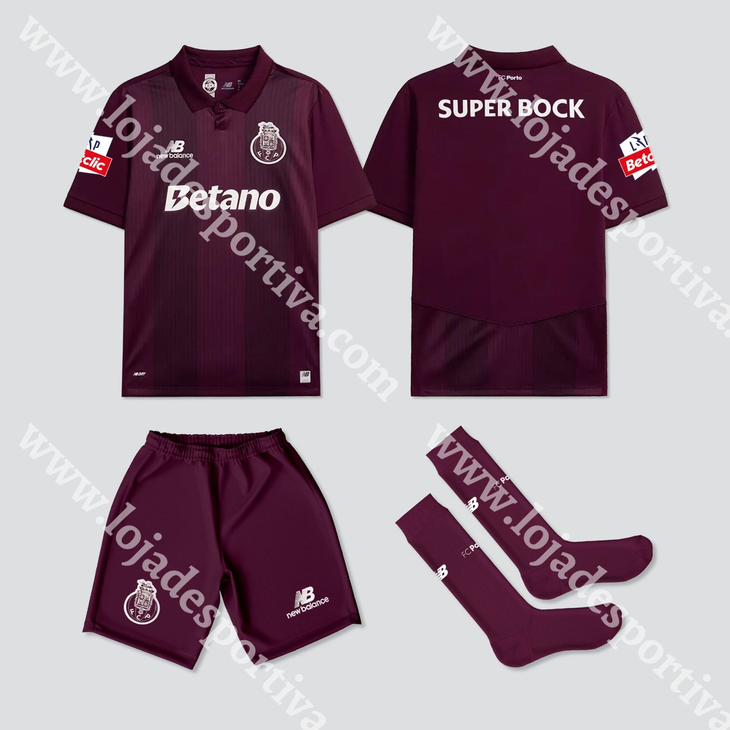 NOVO KIT CRIANÇA ALTERNATIVO FC PORTO 26/27 - Camisola Futebol