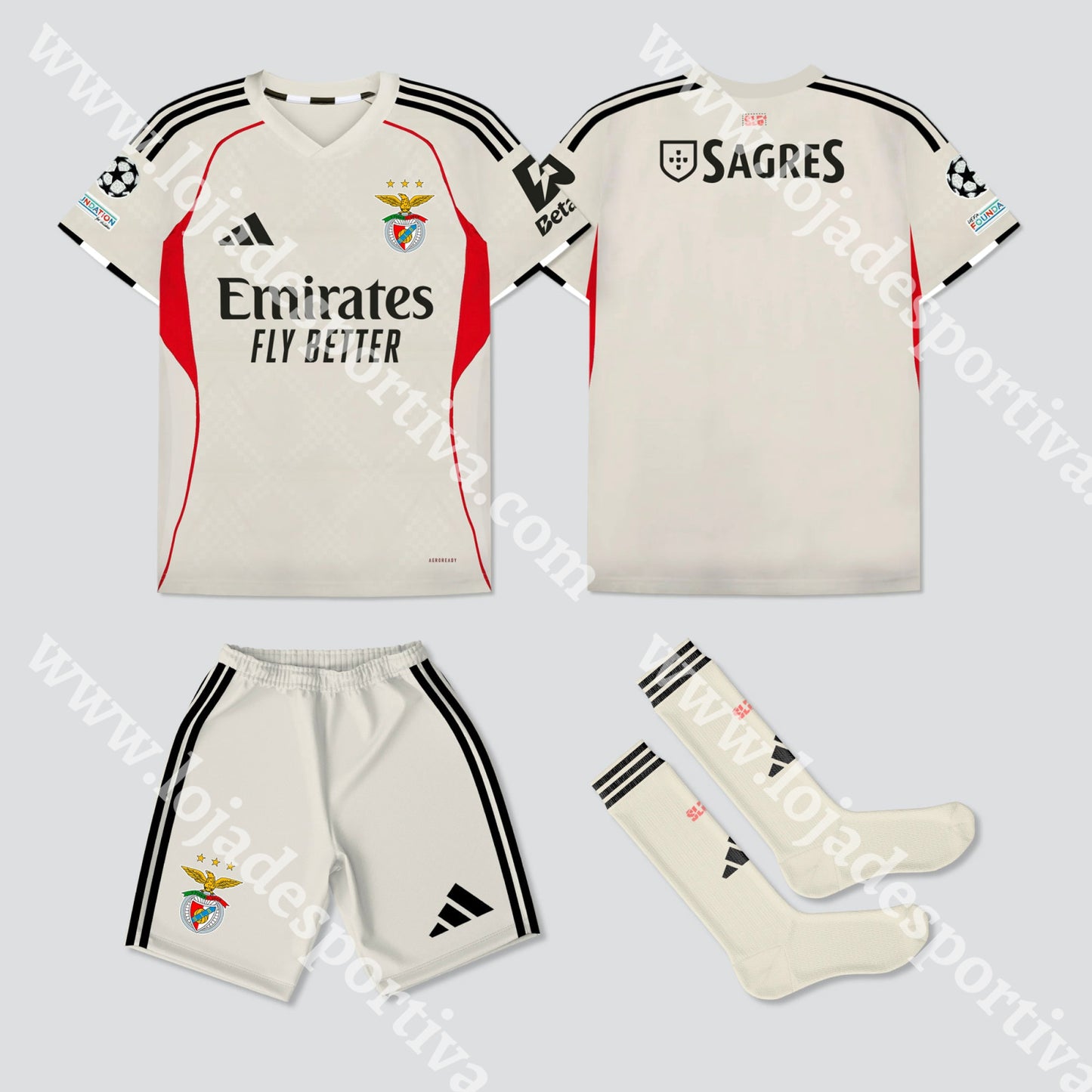 NOVO KIT CRIANÇA ALTERNATIVO SL BENFICA 25/26