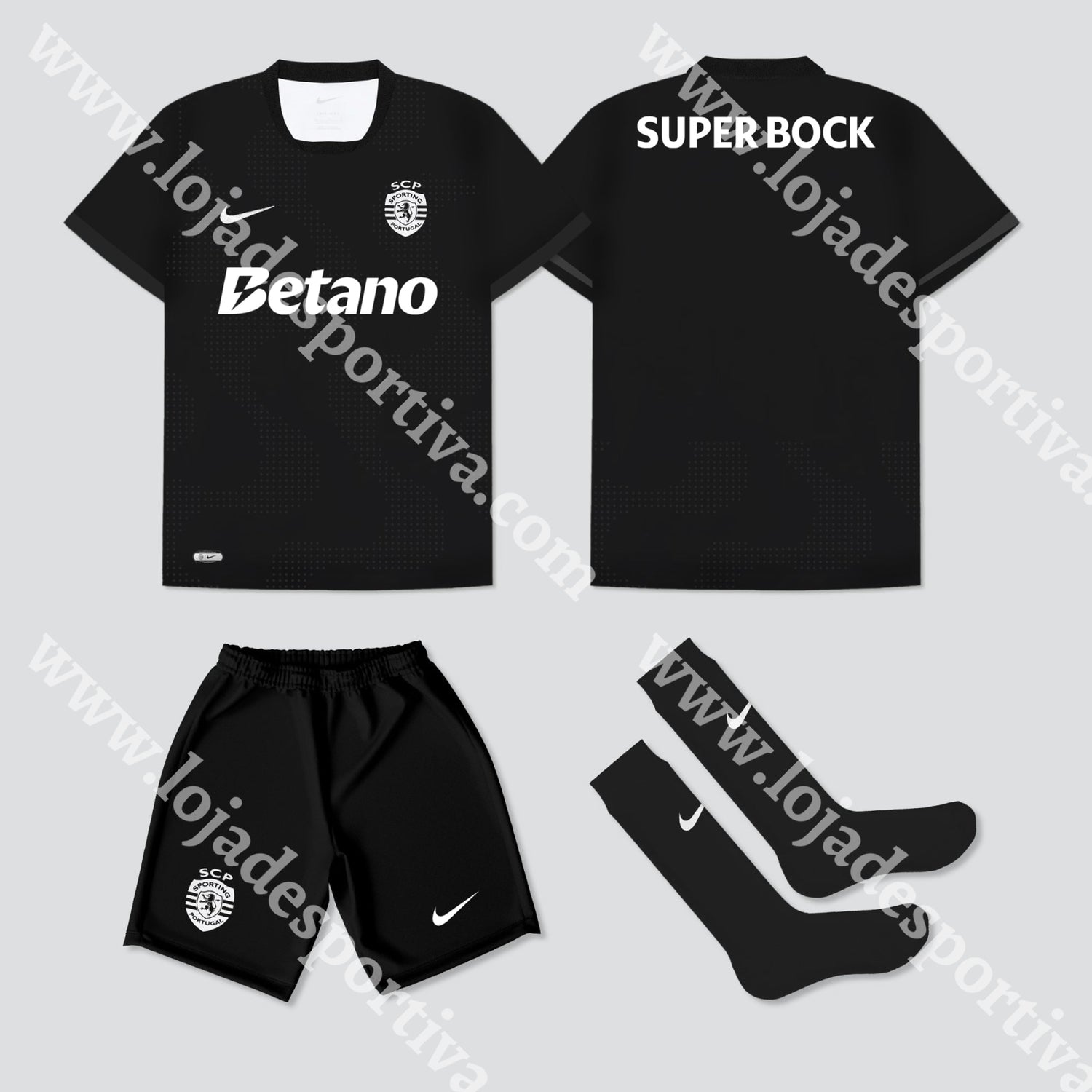 NOVO KIT CRIANÇA AWAY SPORTING CP 25/26 1-2 Anos
