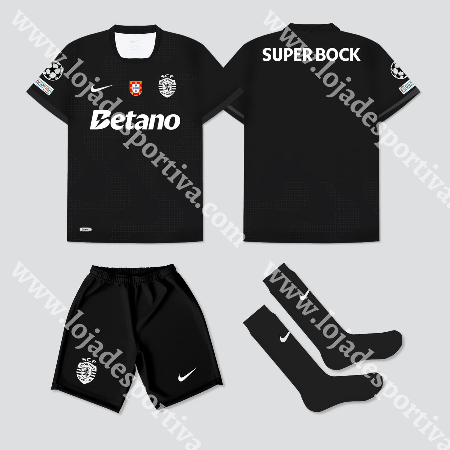 NOVO KIT CRIANÇA AWAY SPORTING CP 25/26