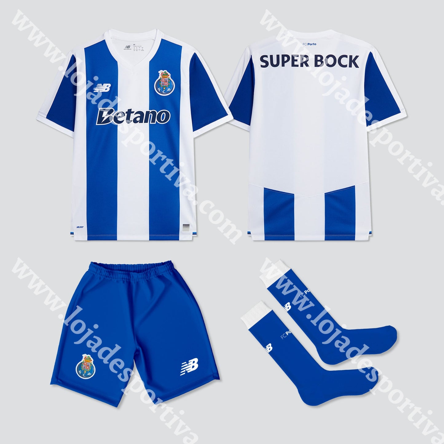 NOVO KIT CRIANÇA PRINCIPAL FC PORTO 26/27 - 1-2 Anos - Camisola Futebol
