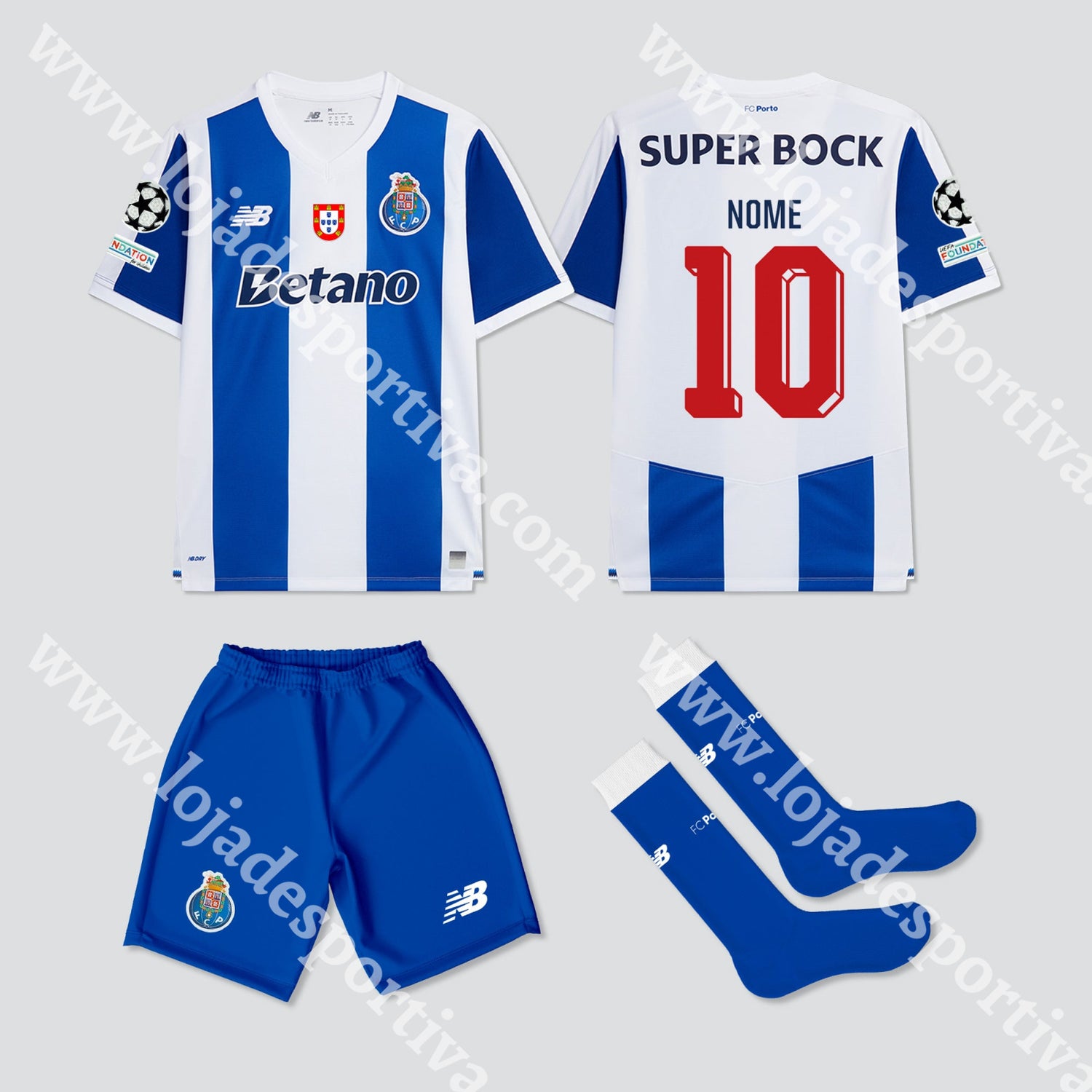NOVO KIT CRIANÇA PRINCIPAL FC PORTO 26/27 - Camisola Futebol