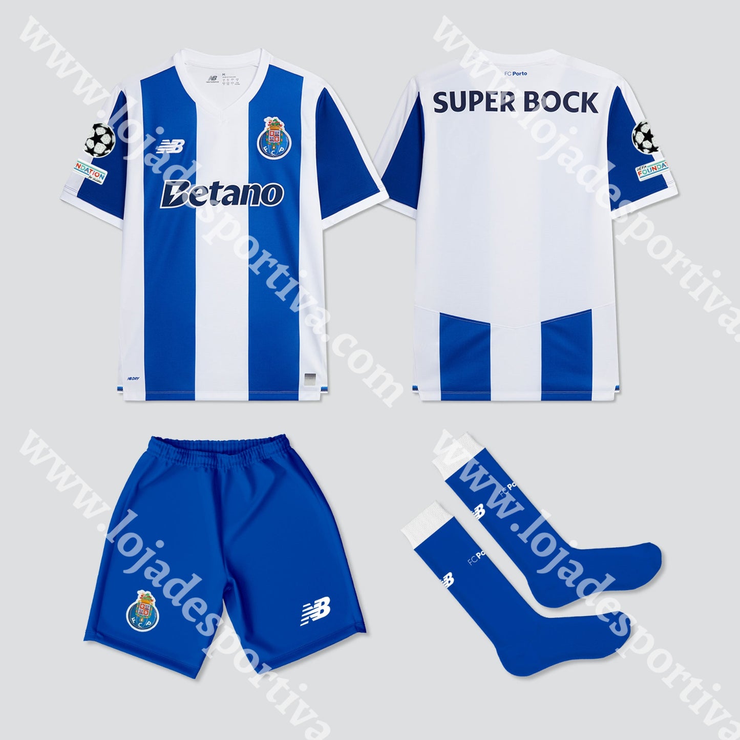 NOVO KIT CRIANÇA PRINCIPAL FC PORTO 26/27 - Camisola Futebol