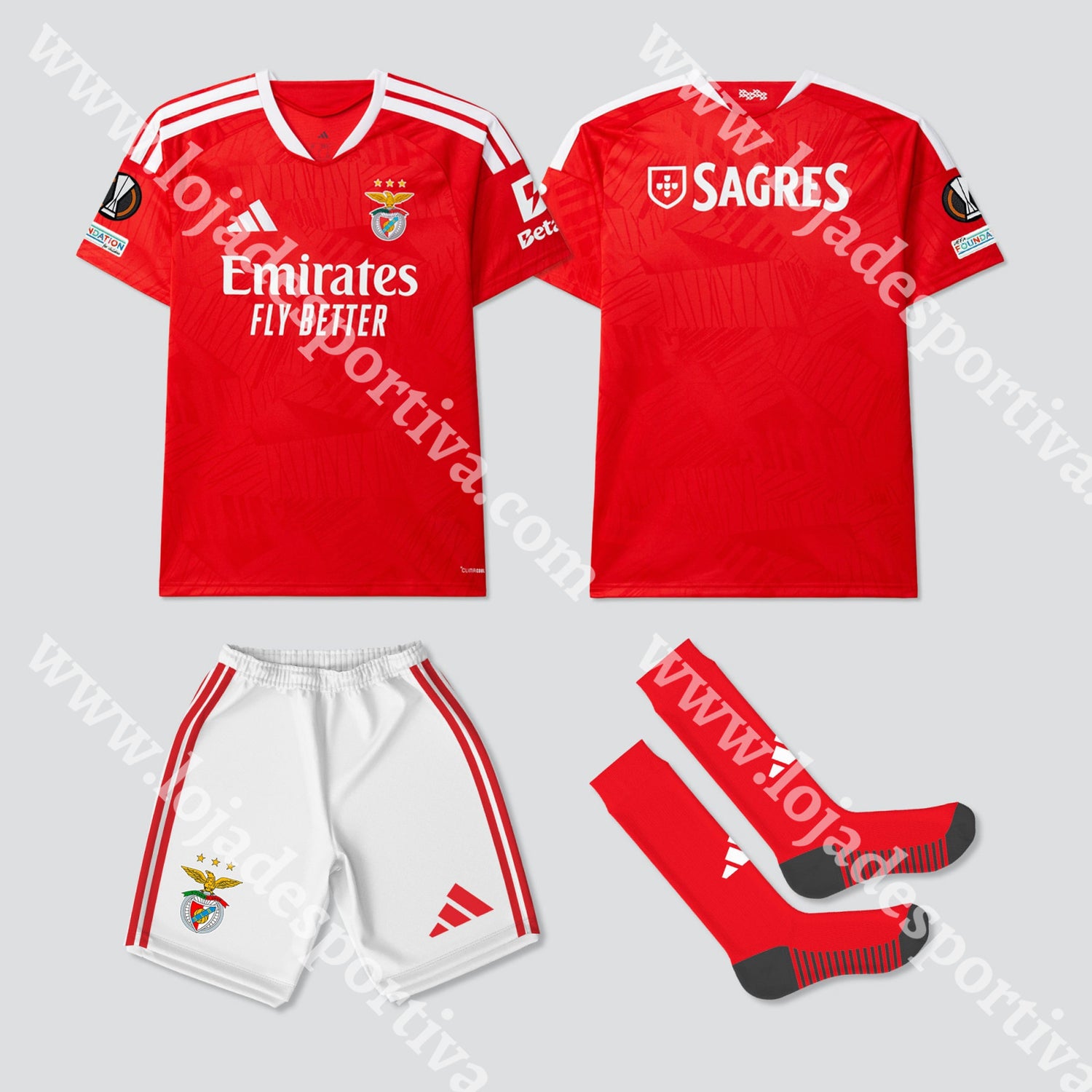 NOVO KIT CRIANÇA PRINCIPAL SL BENFICA 26/27 - Equipamento