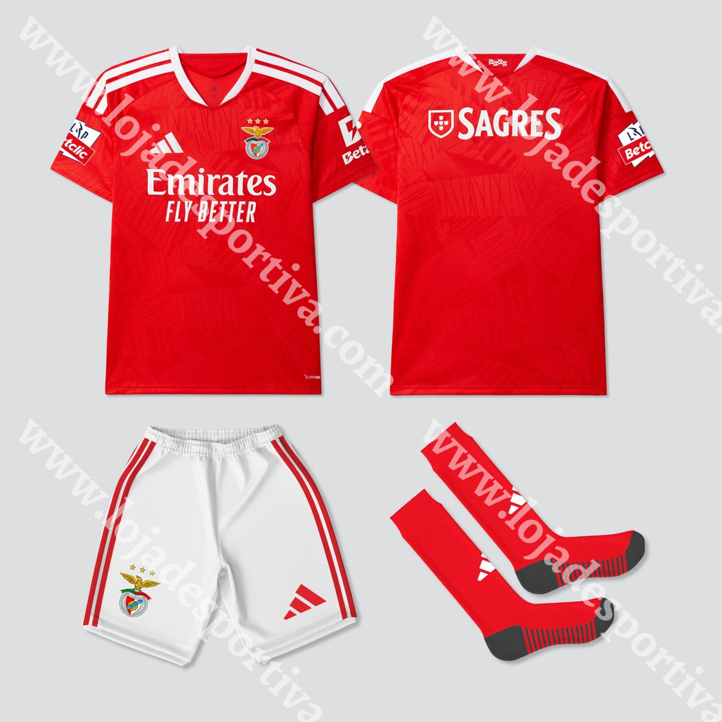 NOVO KIT CRIANÇA PRINCIPAL SL BENFICA 26/27 - Equipamento