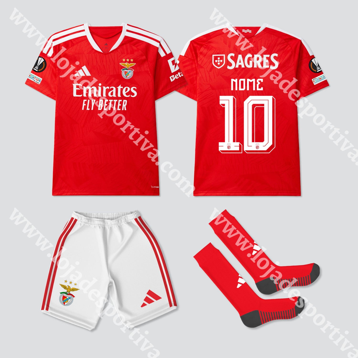 NOVO KIT CRIANÇA PRINCIPAL SL BENFICA 26/27 - Equipamento