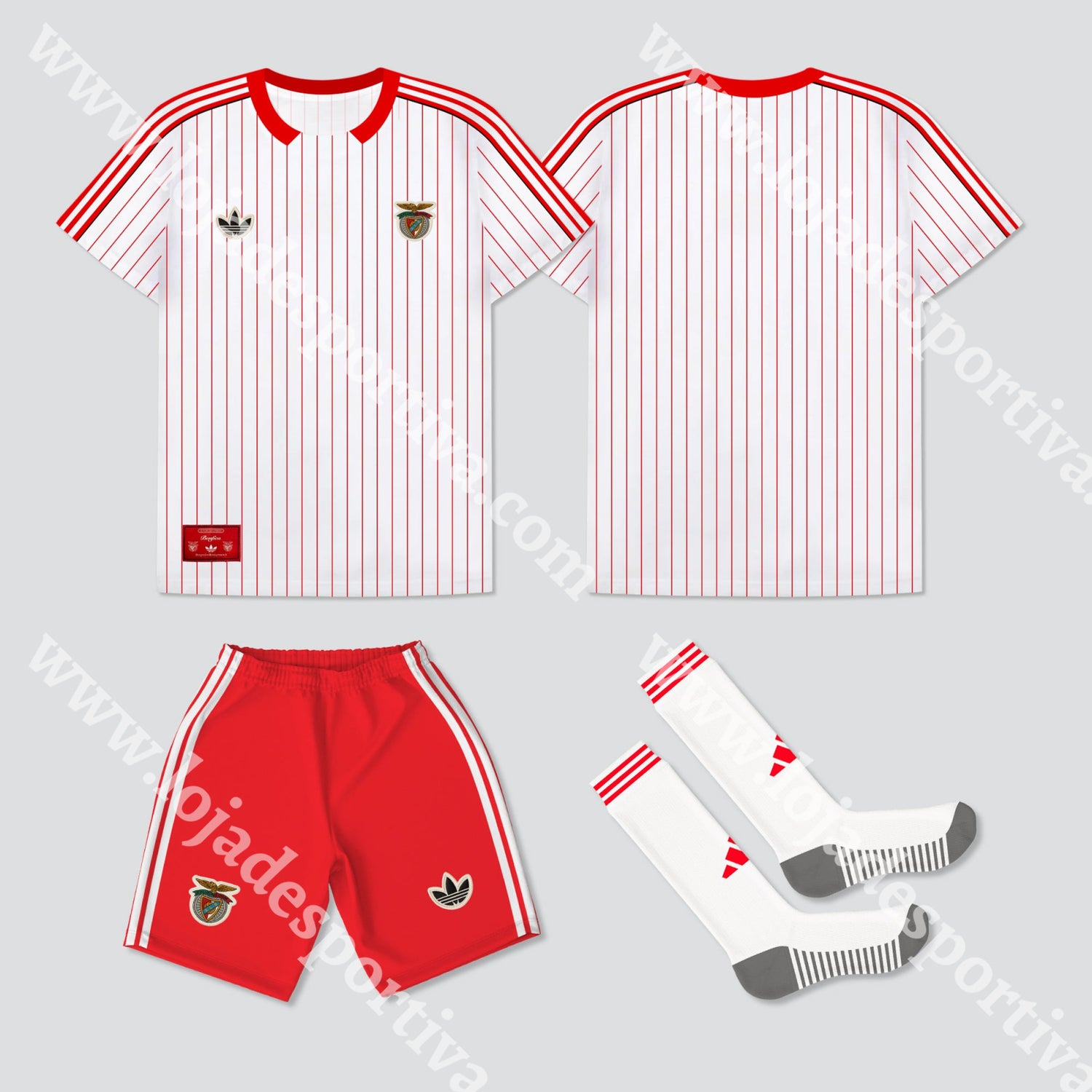 NOVO KIT CRIANÇA RETRO SL BENFICA 25/26 1-2 Anos