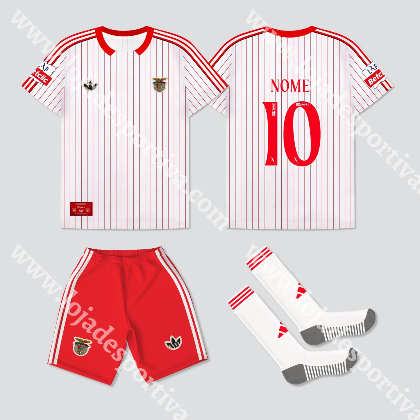NOVO KIT CRIANÇA RETRO SL BENFICA 25/26