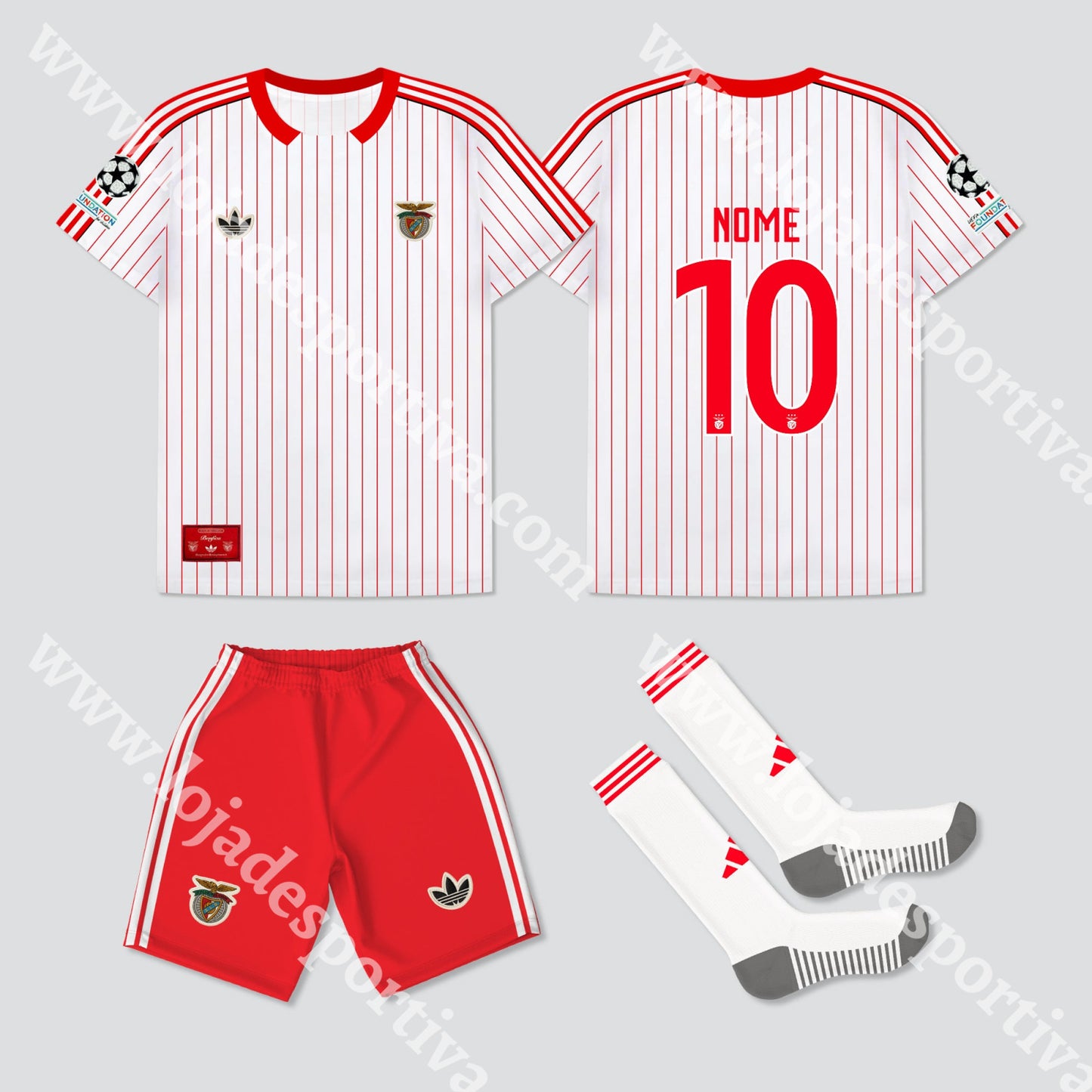 NOVO KIT CRIANÇA RETRO SL BENFICA 25/26