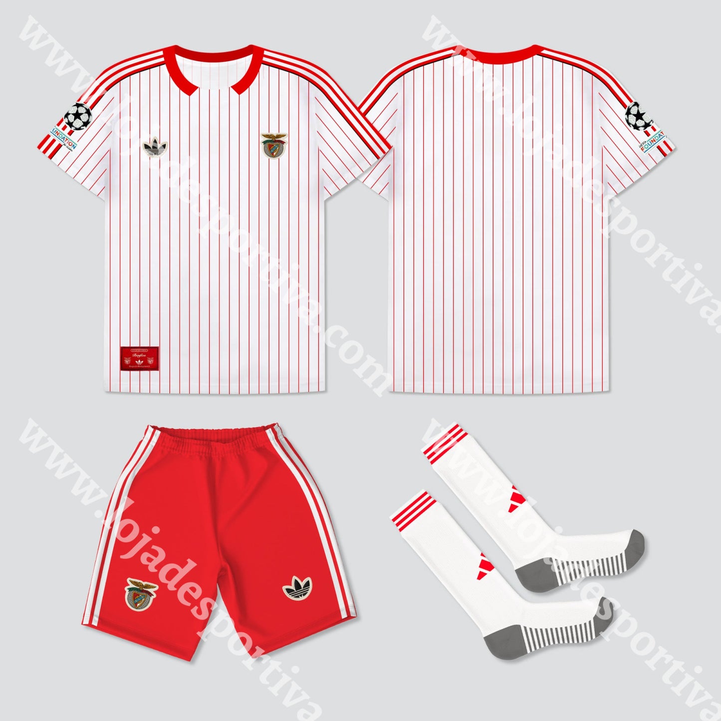NOVO KIT CRIANÇA RETRO SL BENFICA 25/26