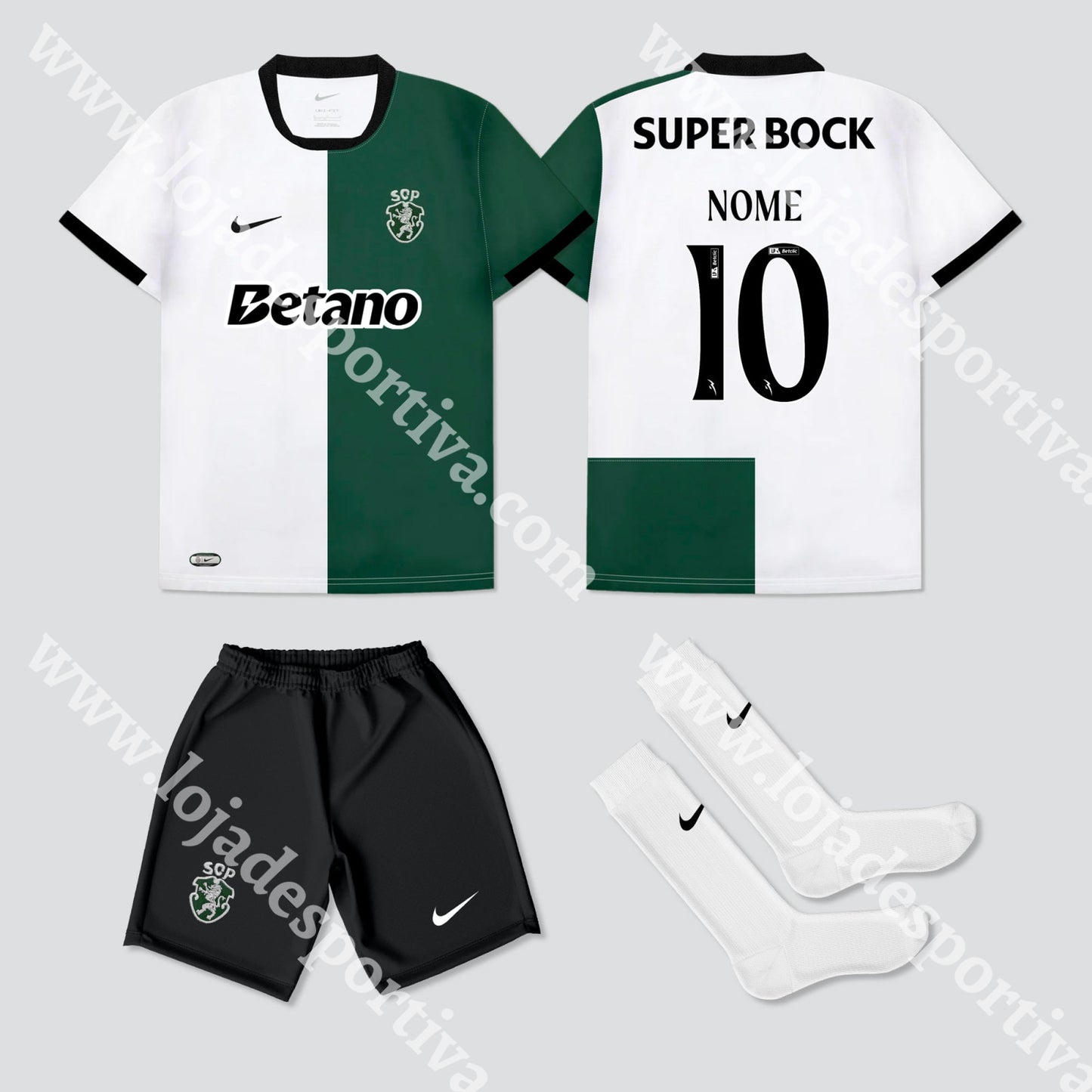 NOVO KIT CRIANÇA STROMP SPORTING CP 25/26