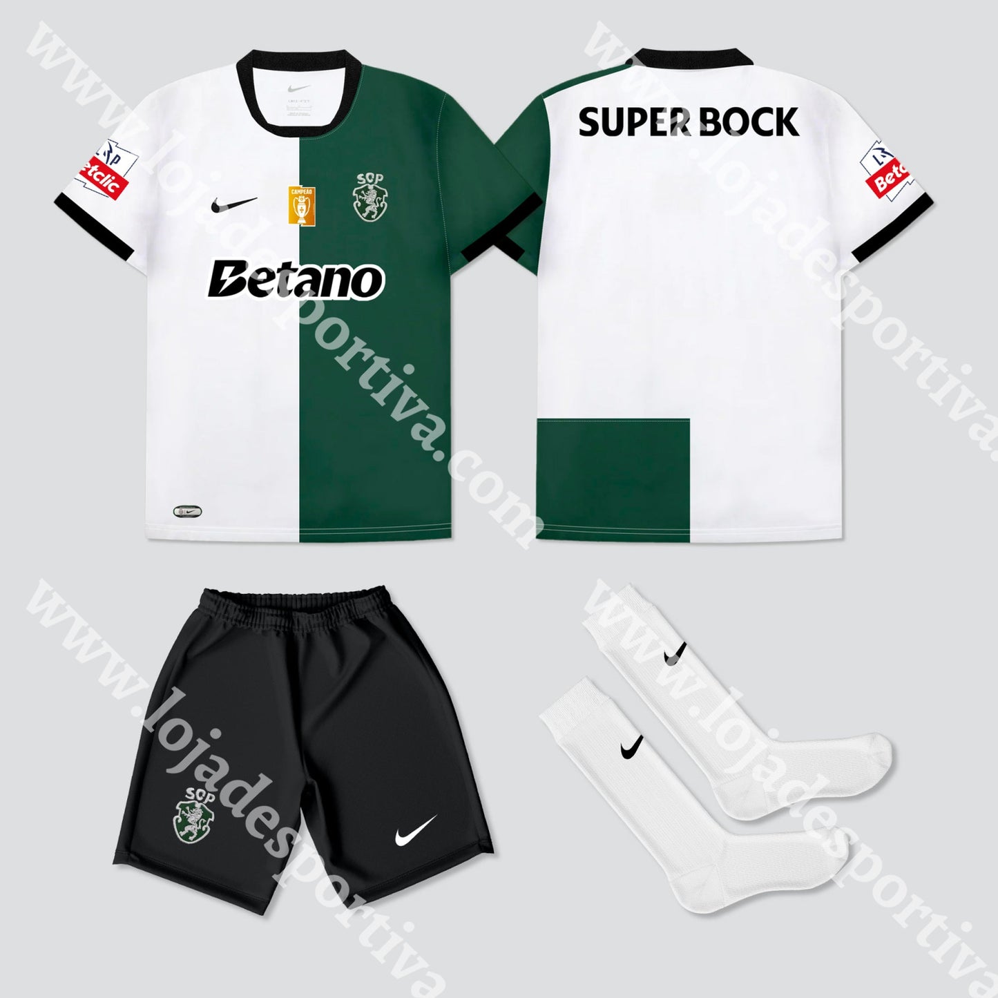 NOVO KIT CRIANÇA STROMP SPORTING CP 25/26