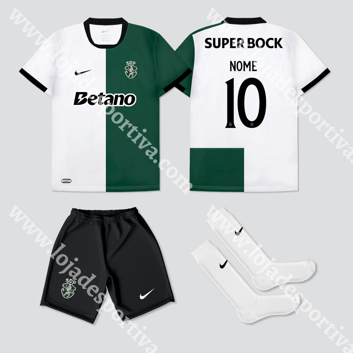 NOVO KIT CRIANÇA STROMP SPORTING CP 25/26