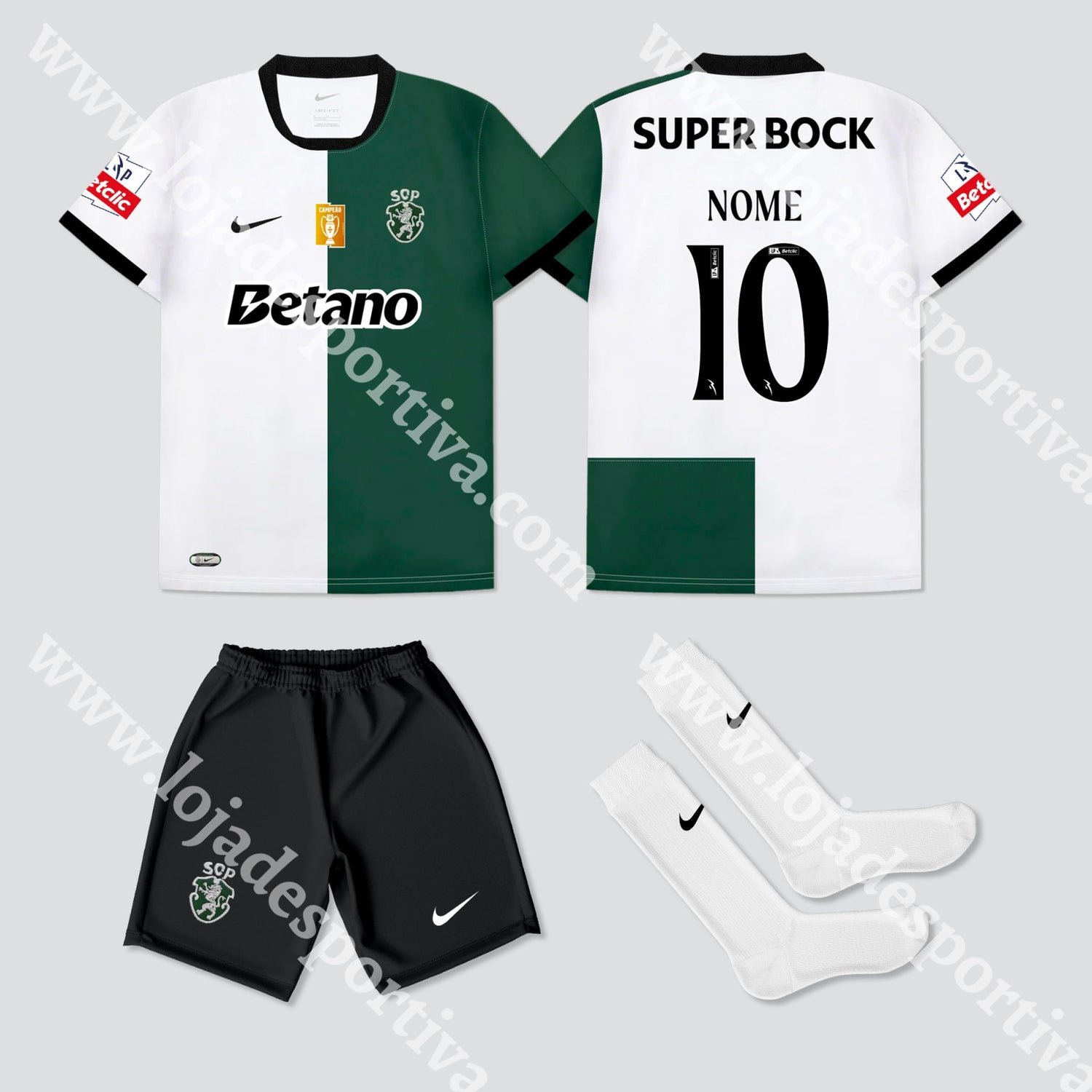 NOVO KIT CRIANÇA STROMP SPORTING CP 25/26